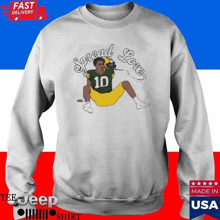 Official Number 10 Green Bay Spread Love Shirt, hoodie, sweater, long  sleeve and tank top