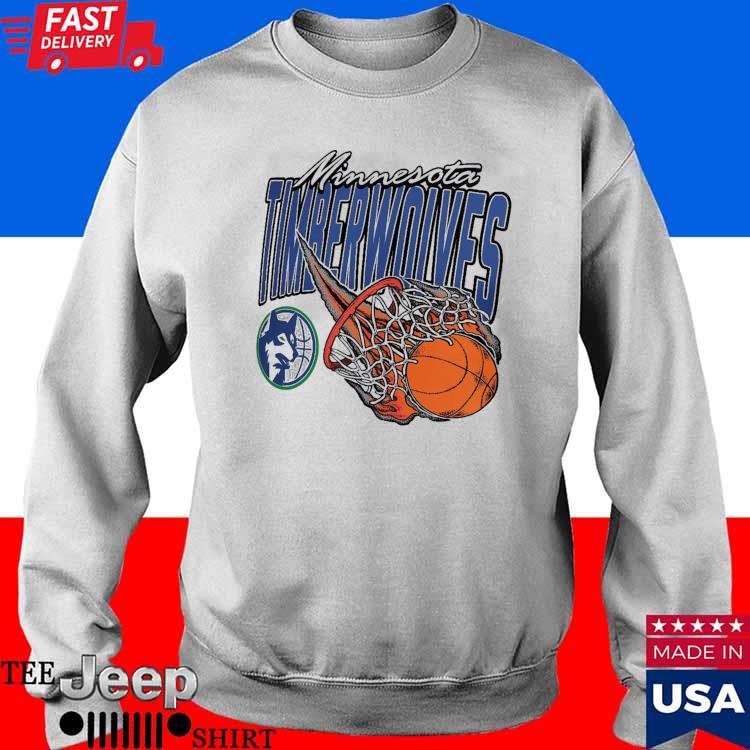 Official Homage ash Minnesota timberwolves 35th anniversary hardwood  classics on fire triblend T-shirt, hoodie, tank top, sweater and long  sleeve t-shirt