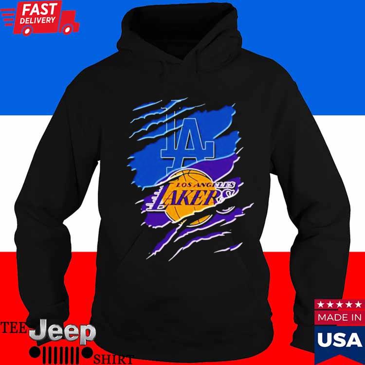 Official Los angeles Dodgers and los angeles Lakers 2023 T-shirt