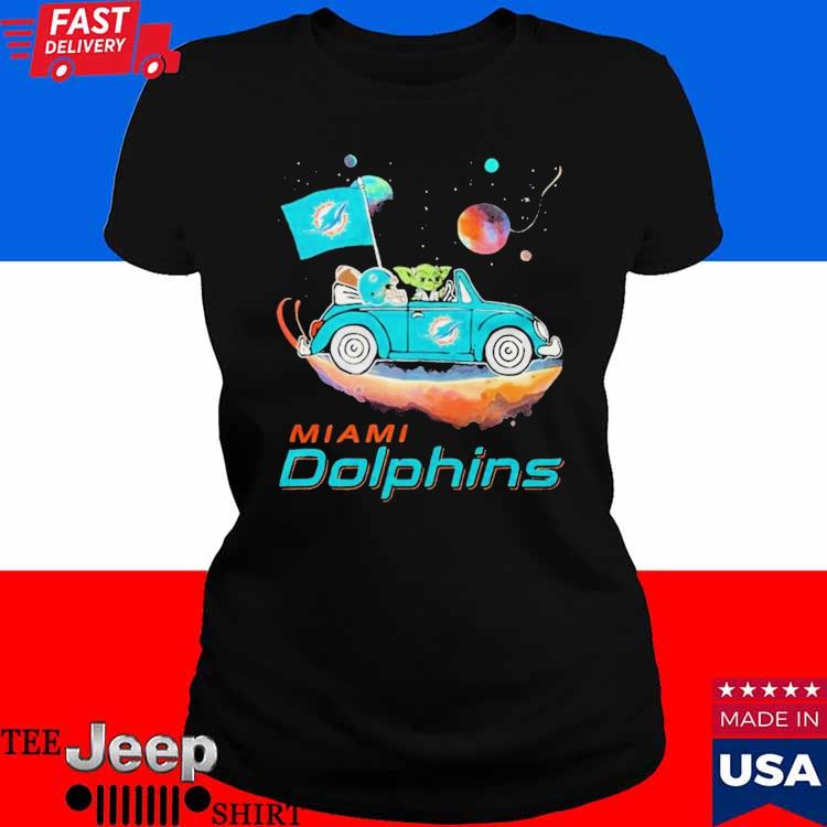 Baby Yoda Driving Car Miami Dolphins T-shirt, hoodie, sweater, long sleeve  and tank top