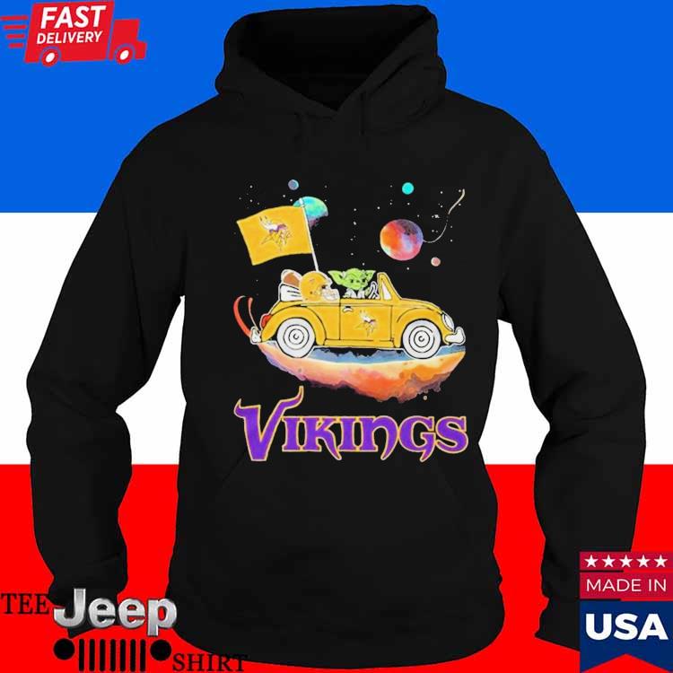 Master Yoda Driving Car Star Minnesota Vikings Football 2023 Shirt