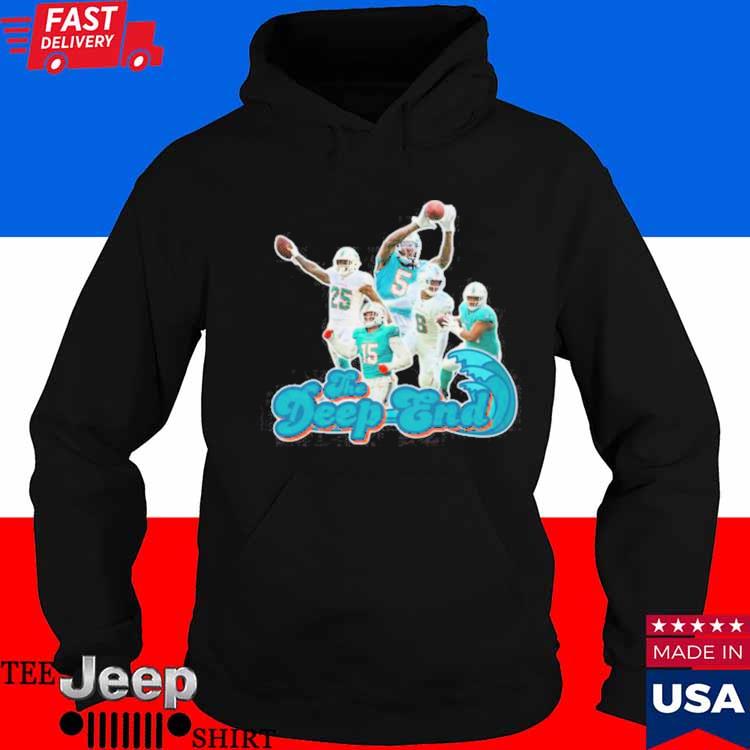 Official miami Dolphins The Deep End T-Shirts, hoodie, tank top, sweater  and long sleeve t-shirt