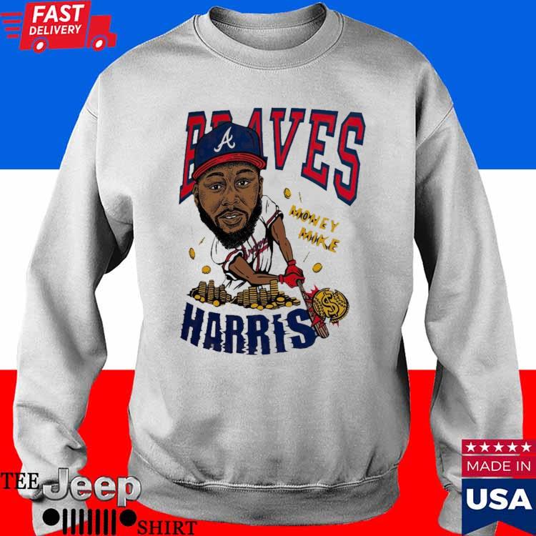 Michael Harris Ii Atlanta Braves Money Mike Caricature Shirt - Limotees