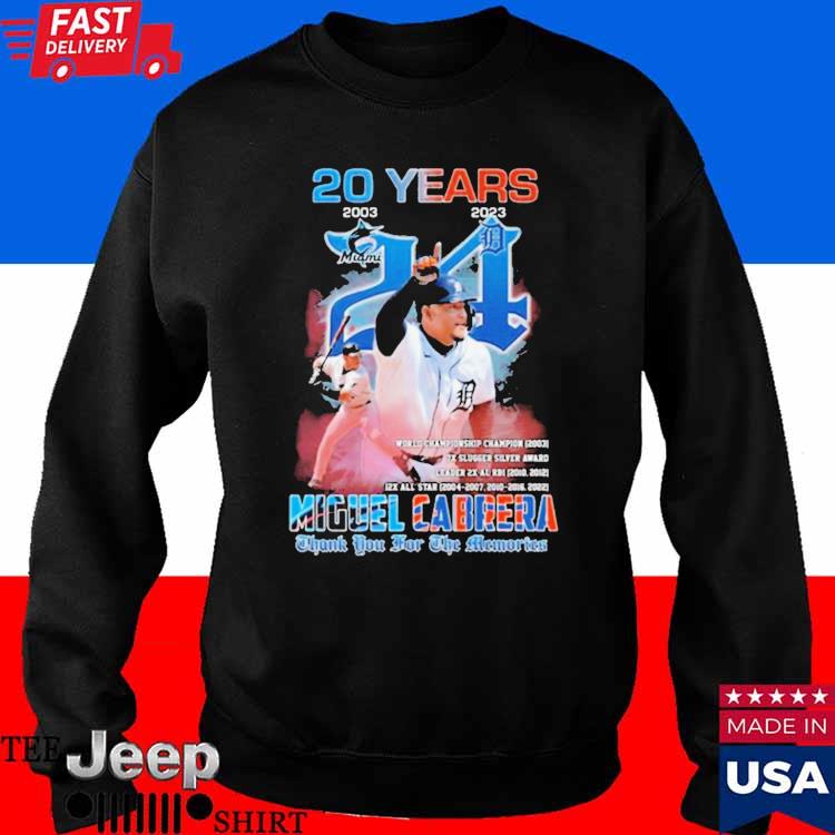 Miguel Cabrera Legend of Miami Marlins and Detroit Tigers signature 2023  shirt, hoodie, sweater, long sleeve and tank top