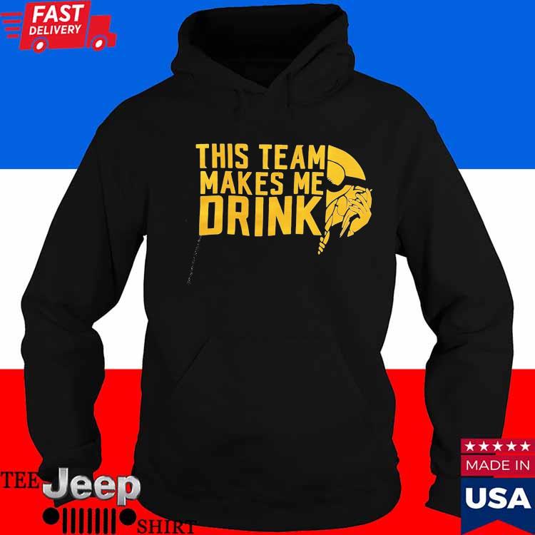 Official this team makes me drink vikings shirt, hoodie, tank top, sweater  and long sleeve t-shirt