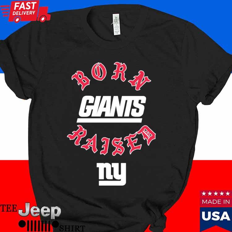 Unisex Born x Raised Black New York Giants T-Shirt Size: Medium