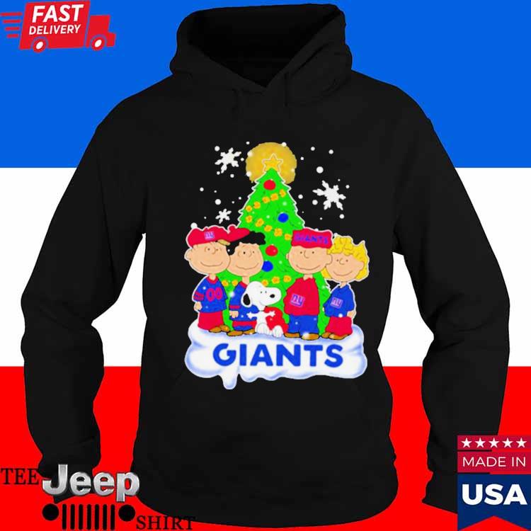 New York Giants The Peanuts Christmas Tree Sweatshirt - Peanutstee