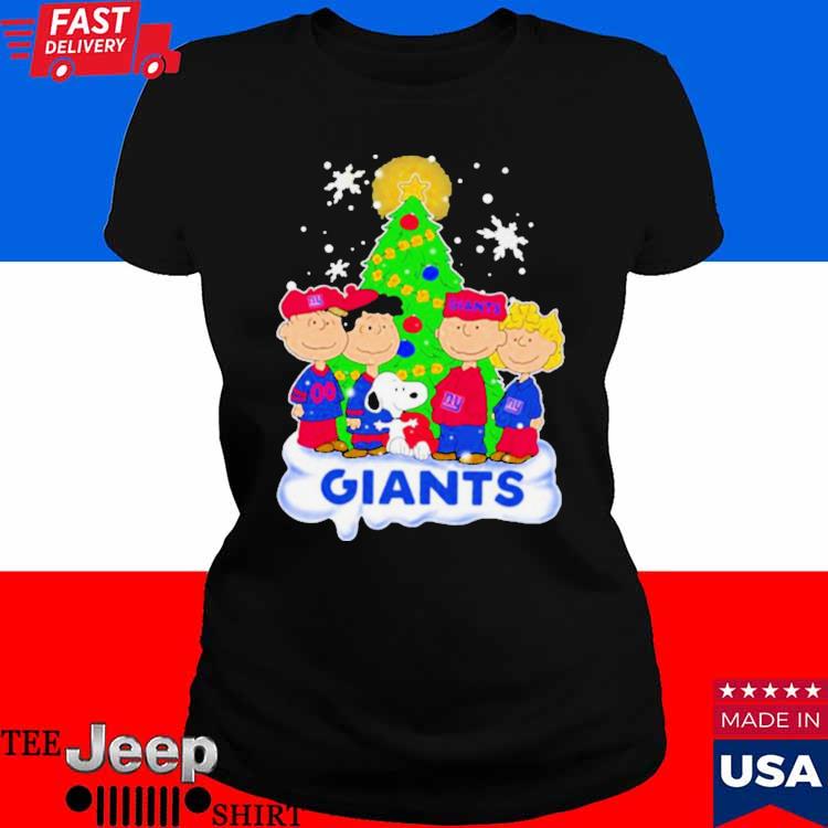 New York Giants The Peanuts Christmas Tree Sweatshirt - Peanutstee