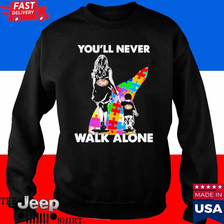 Dad And Son New York Jets Autism You'll Never Walk Alone shirt, hoodie,  sweater, long sleeve and tank top