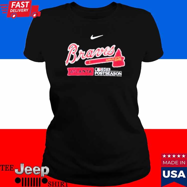 Official Nike atl atlanta braves postseason 2023 T-shirt, hoodie, tank top,  sweater and long sleeve t-shirt