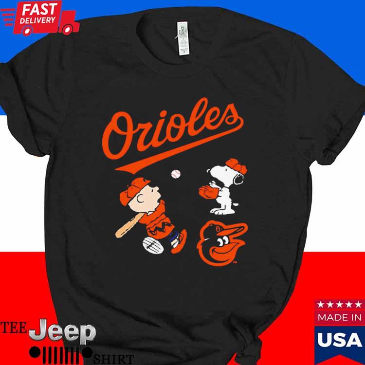 Official mLB Baltimore Orioles Snoopy Charlie Brown Woodstock The Peanuts  Movie Baseball T Shirts, hoodie, tank top, sweater and long sleeve t-shirt