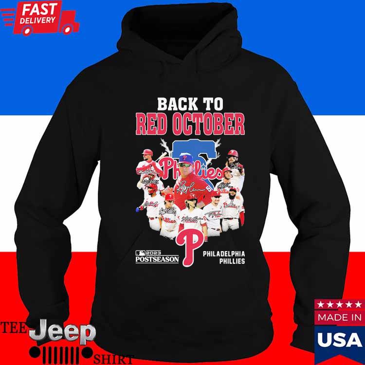 Official Red October Phillies TShirt Hoodie Tank-Top Quotes