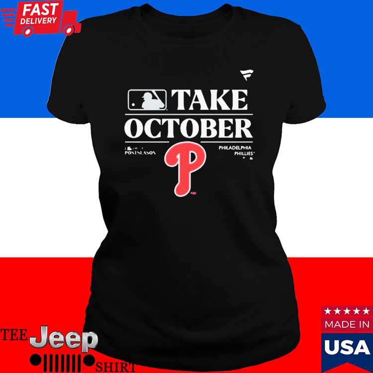 Official Philadelphia phillies clinch playoff worldseries champions red  octorber T-shirt, hoodie, tank top, sweater and long sleeve t-shirt