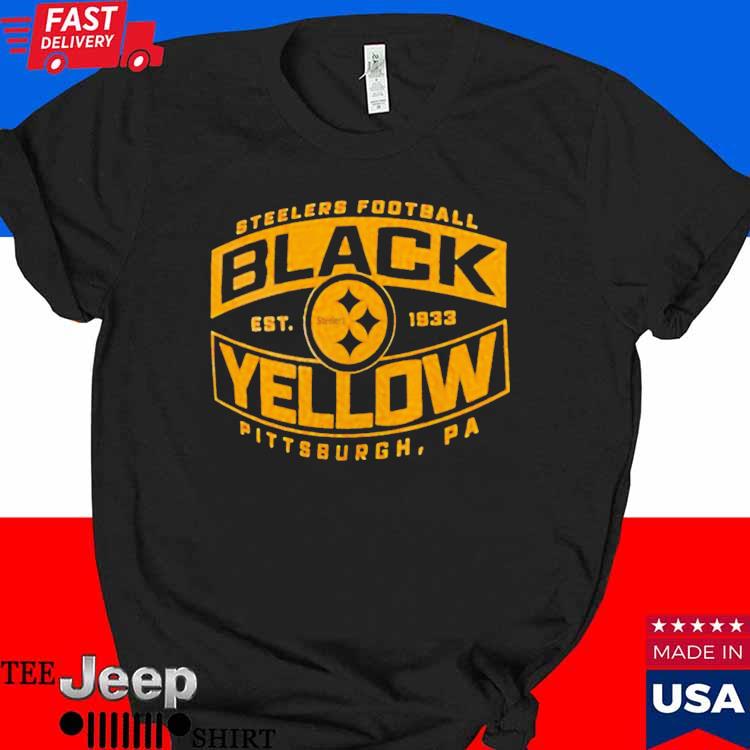 Official Pittsburgh Steelers men's black and yellow bars T-shirt, hoodie,  tank top, sweater and long sleeve t-shirt