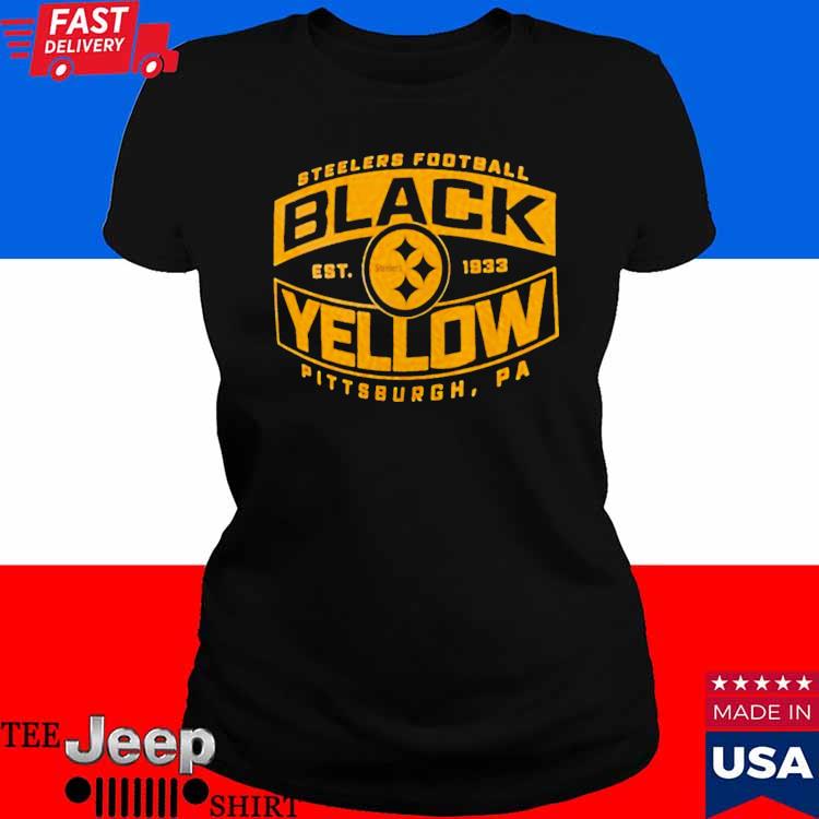 Official Pittsburgh Steelers men's black and yellow bars T-shirt, hoodie,  tank top, sweater and long sleeve t-shirt