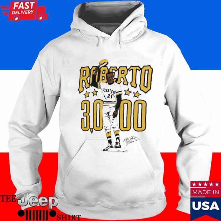 Roberto Clemente 30000 Pittsburgh Pirates Illustration signature shirt,  hoodie, sweater, long sleeve and tank top