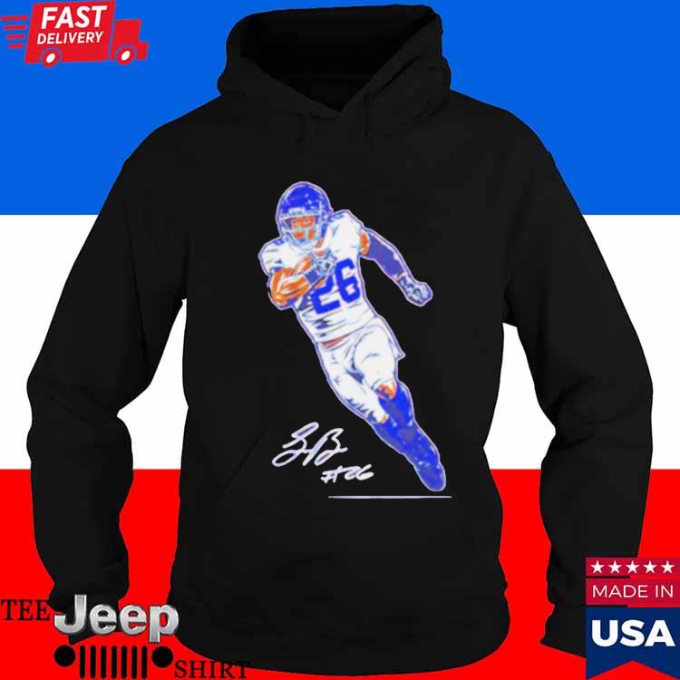 Official Saquon barkley superstar pose signature T-shirt, hoodie