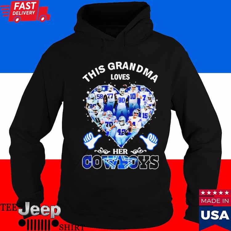 Official this Grandma Loves Dallas Cowboys Heart Players T-Shirt, hoodie,  tank top, sweater and long sleeve t-shirt