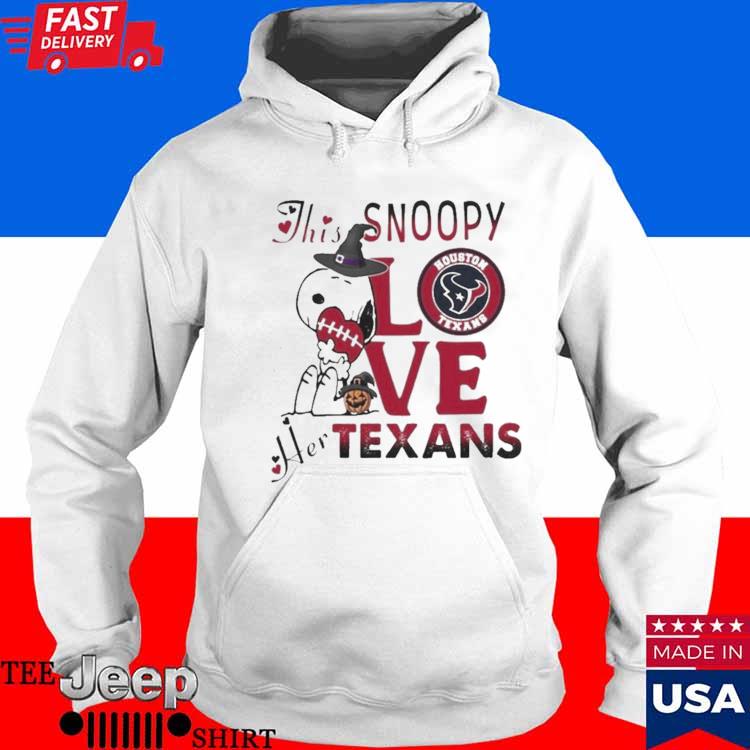 This Snoopy Love Her Houston Texans Halloween 2023 T-shirt,Sweater, Hoodie,  And Long Sleeved, Ladies, Tank Top