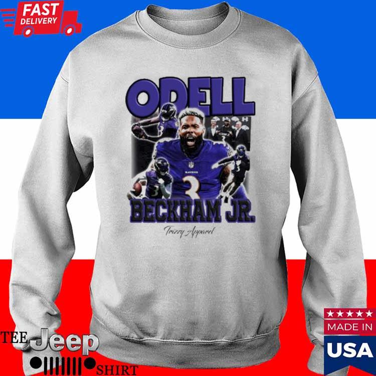 Number 3 Trizzy Apparel Odell Beckham Jr Ravens Graphic Shirt, hoodie,  longsleeve, sweater