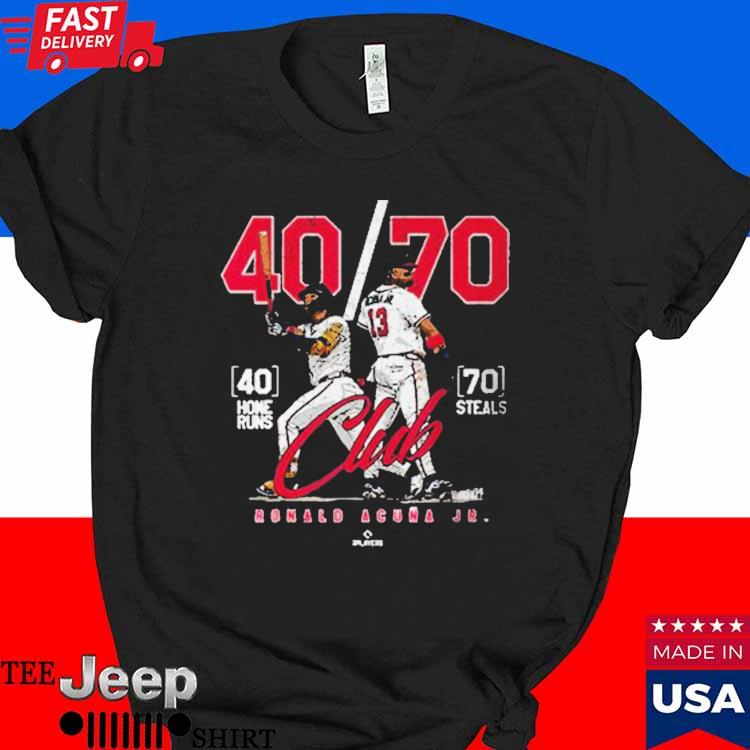 Ronald Acuna Jr. Kids Toddler T-Shirt - White - Atlanta | 500 Level Major League Baseball Players Association (MLBPA)