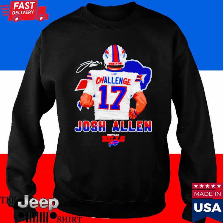 Buffalo Bills Challenge 17 Josh Allen Signature shirt, hoodie