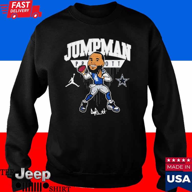 Design 2023 Jordan Brand Dak Prescott Navy Dallas Cowboys Lockup 2023 T- Shirt, hoodie, sweater, long sleeve and tank top