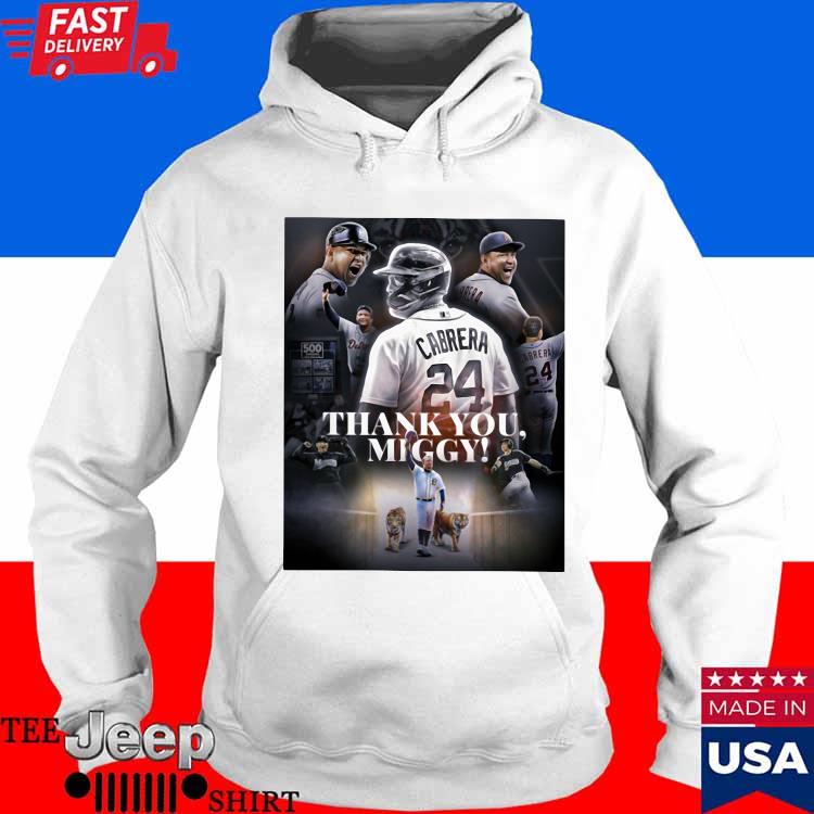 Official Detroit Tigers Thank You Miggy Forever Shirt, hoodie, sweater,  long sleeve and tank top