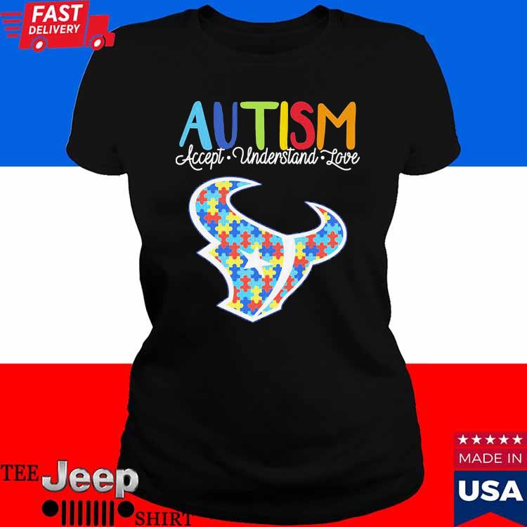 Official houston Texans NFL Autism Awareness It's Ok To Be Different Shirt,  hoodie, sweater, long sleeve and tank top