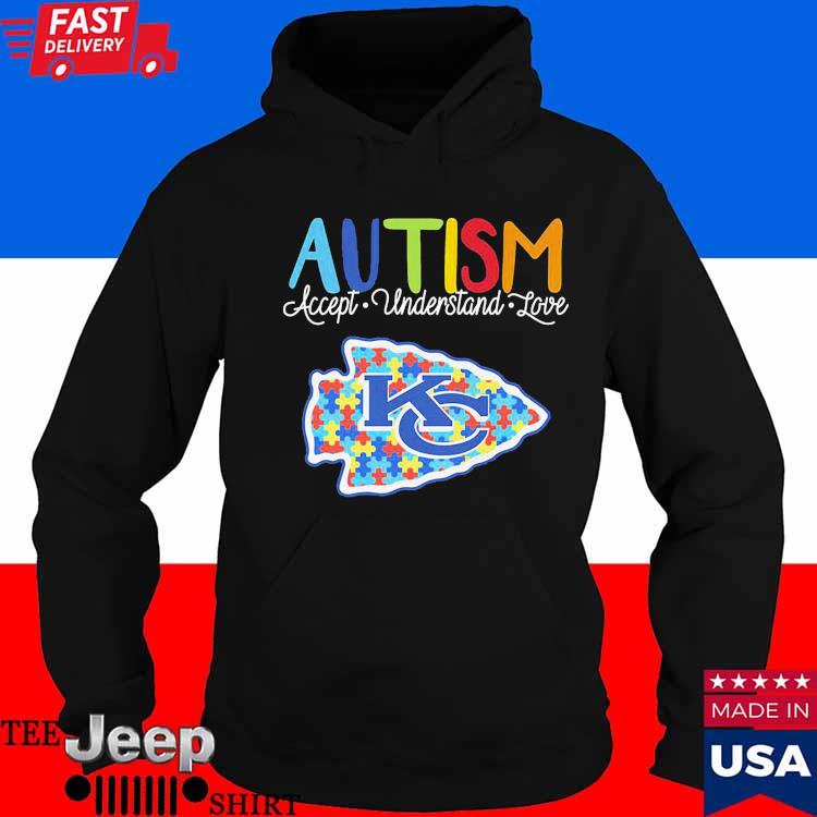 Kansas City Chiefs NFL Autism Awareness Personalized Hoodie T