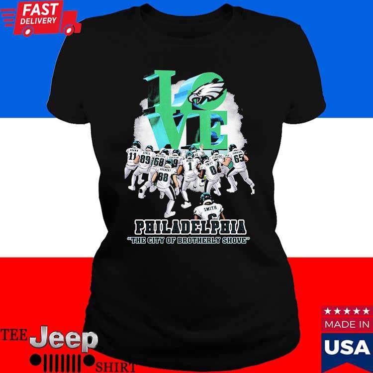 Love Philadelphia The City Of Brotherly Shove Philadelphia Eagles T-shirt -  Shibtee Clothing