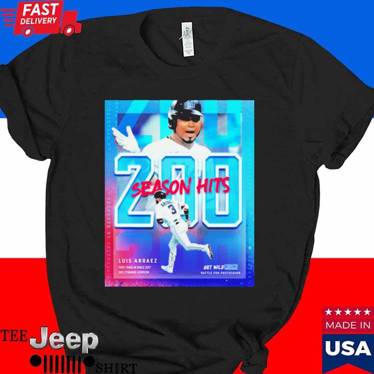 Official Luis Arraez Miami Marlins First 100 Hits Long Sleeves T Shirt -  Limotees