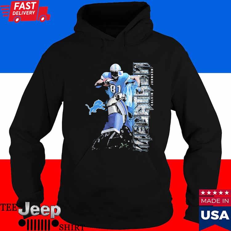 Men's Calvin Johnson #81 Megatron Outwear Hoodie Sweatshirt Ash :  : Clothing, Shoes & Accessories