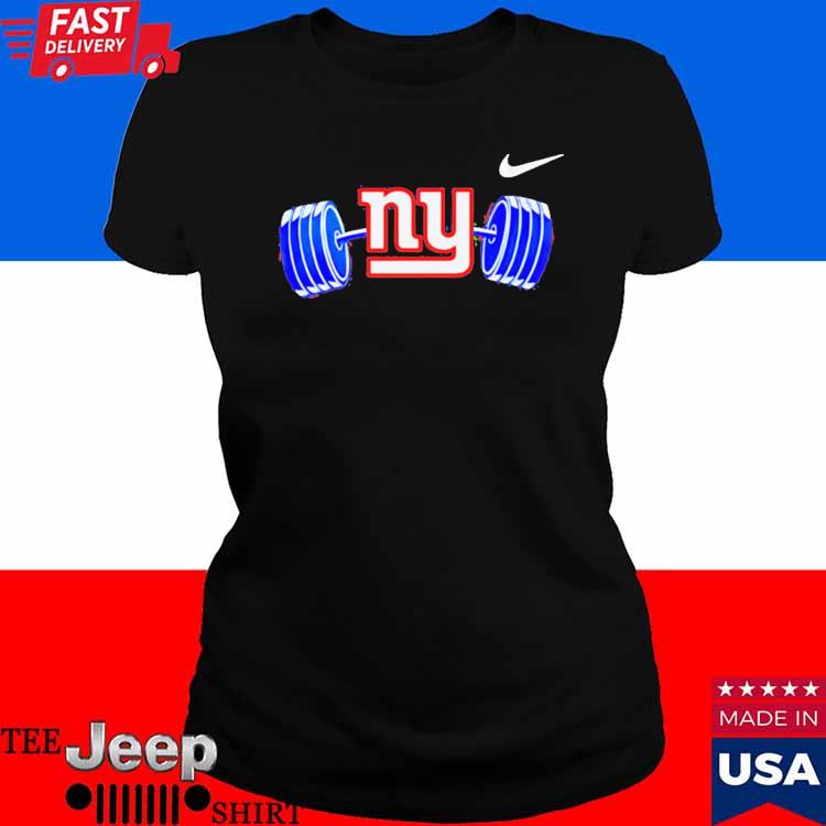 New York Giants Barbell T-Shirt UNISEX 