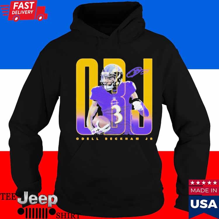 Official Odell Beckham Jr 3 Baltimore Ravens shirt, hoodie, sweater, long  sleeve and tank top