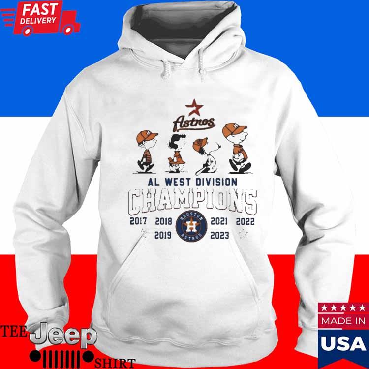 Funny Peanuts Snoopy And Friend Houston Astros 2017 2023 Al West Division  Champions Shirt, hoodie, sweater, long sleeve and tank top