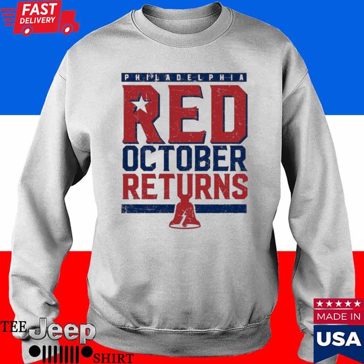 Ipeepz Philadelphia Phillies Red October Returns Shirt