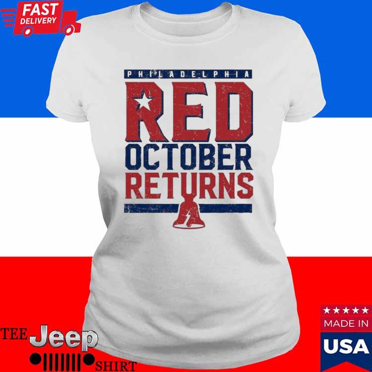 Ipeepz Philadelphia Phillies Red October Returns Shirt