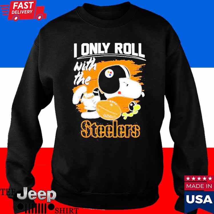 Snoopy And Woodstock I Only Roll With The Cincinnati Bengals T-Shirt - T- shirts Low Price