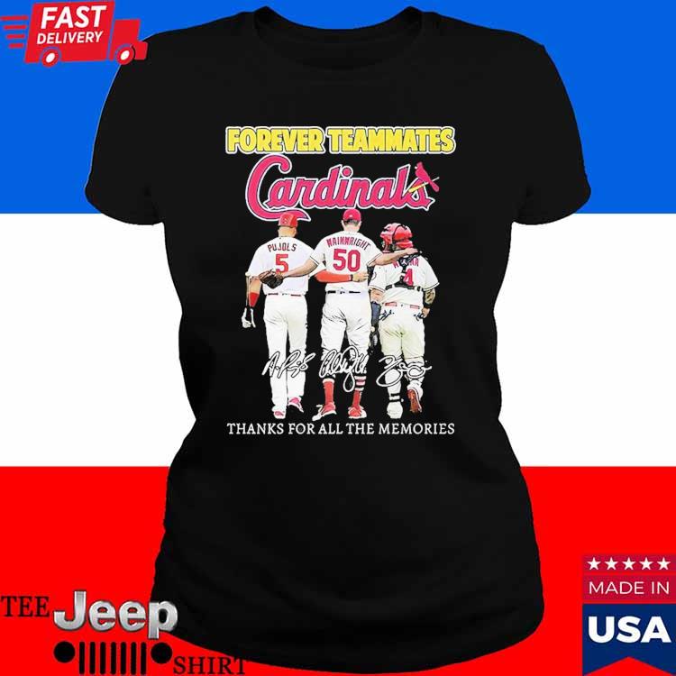 Official forever Teammates St Louis Cardinals Thanks For All The Memories  Unisex T-Shirt, hoodie, sweater, long sleeve and tank top