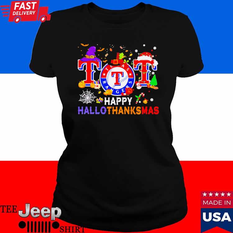 Texas Rangers Happy HalloThanksMas shirt - ABeautifulShirt