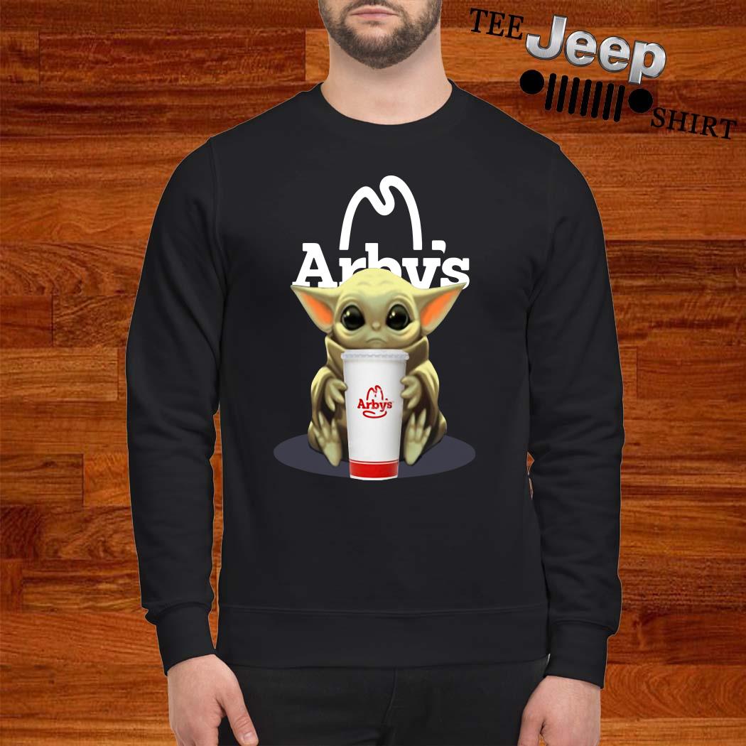 Baby Yoda Hug Arbys shirt, hoodie, sweater, long sleeve and tank top