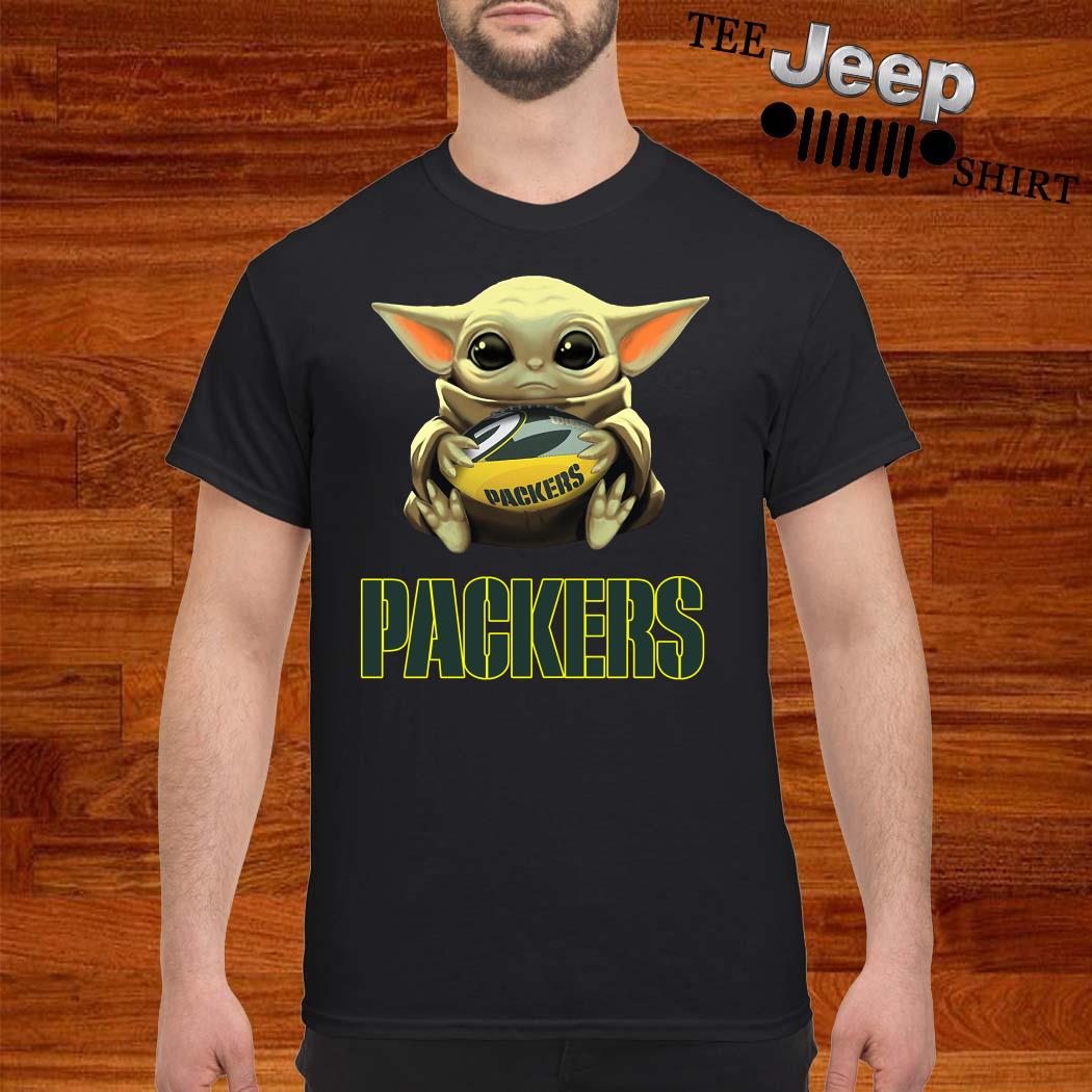 Baby Yoda Hug Green Bay Packers Shirt - High-Quality Printed Brand