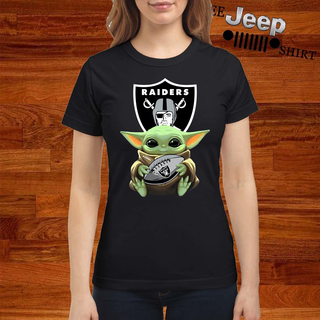 Official Baby Yoda Hug Oakland Raiders Shirt - Teeshirtbear