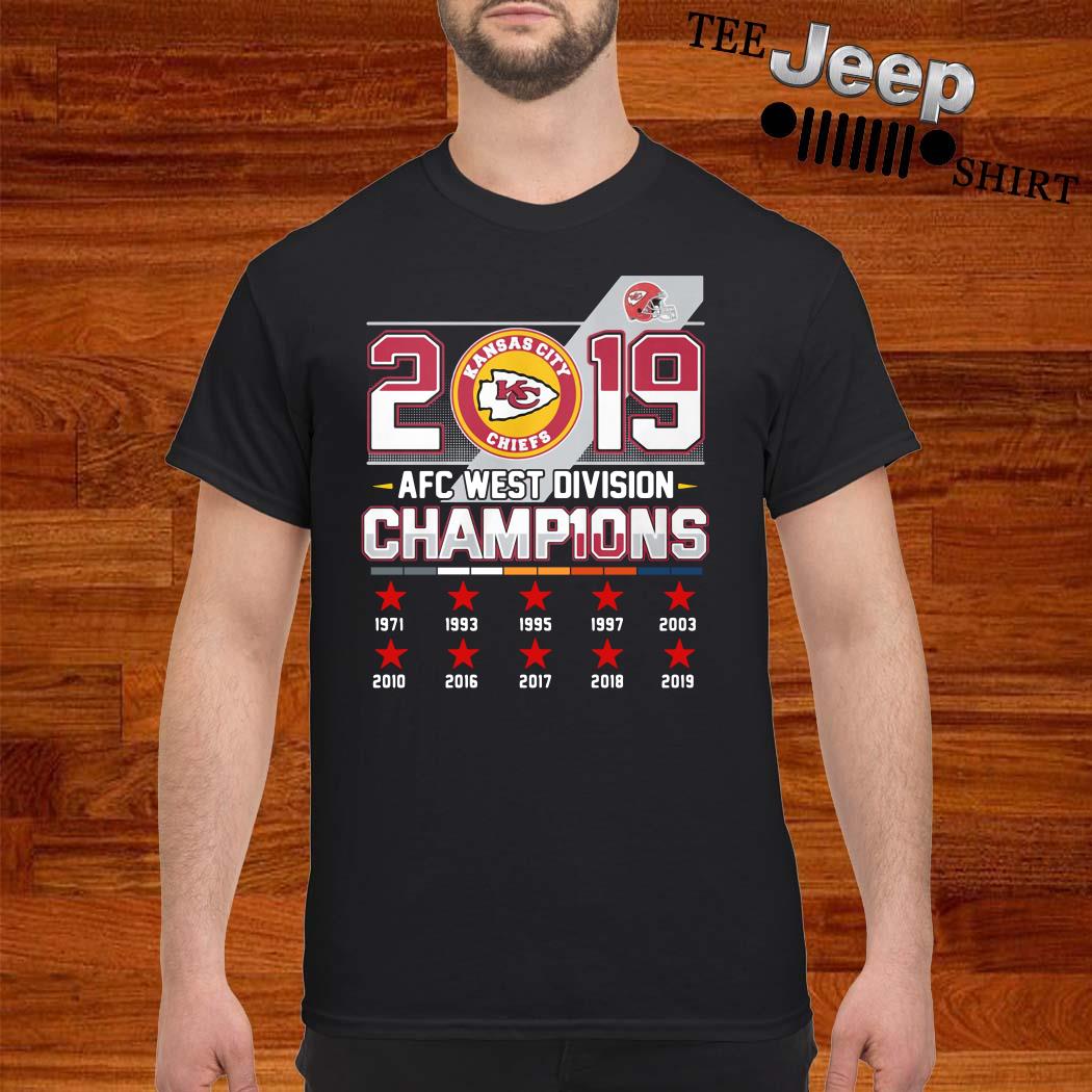 Kansas City Chiefs AFC West Division Champions 2019 shirt, hoodie