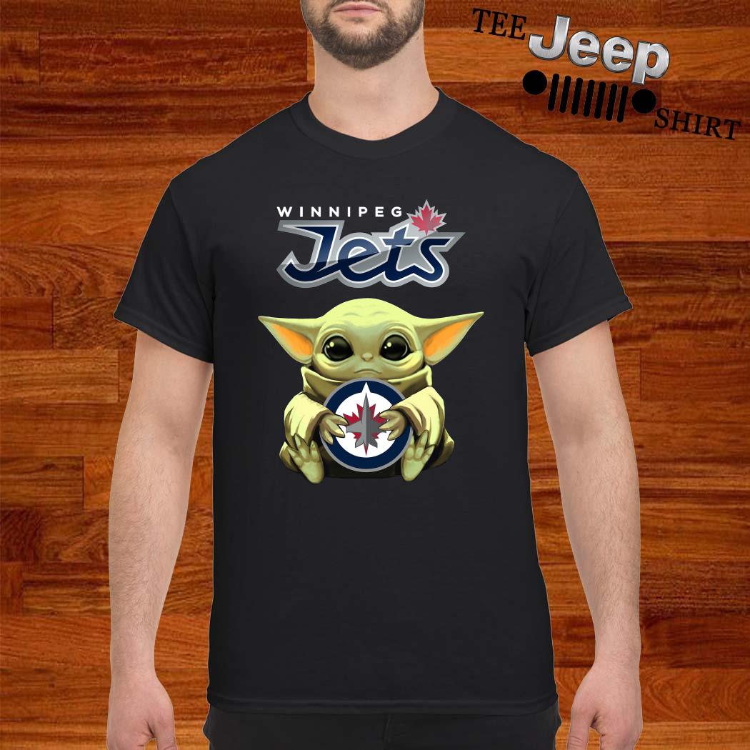 Baby Yoda Hug Winnipeg Jets Shirt, hoodie, sweater and long sleeve