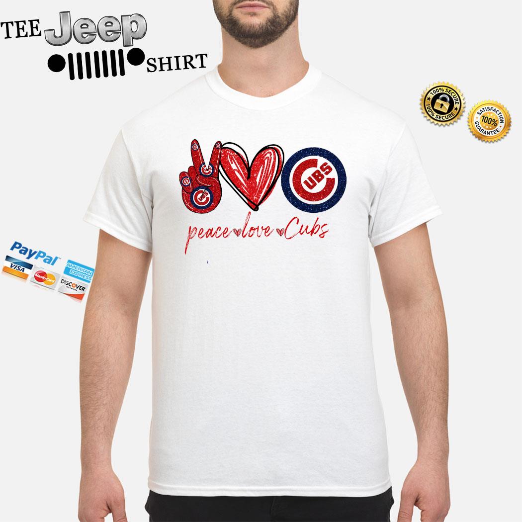 Peace Love Cubs T-Shirt - Kingteeshop