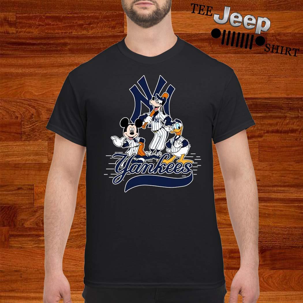 Mickey Mouse Pluto Donald Duck New York Yankees shirt - Kingteeshop