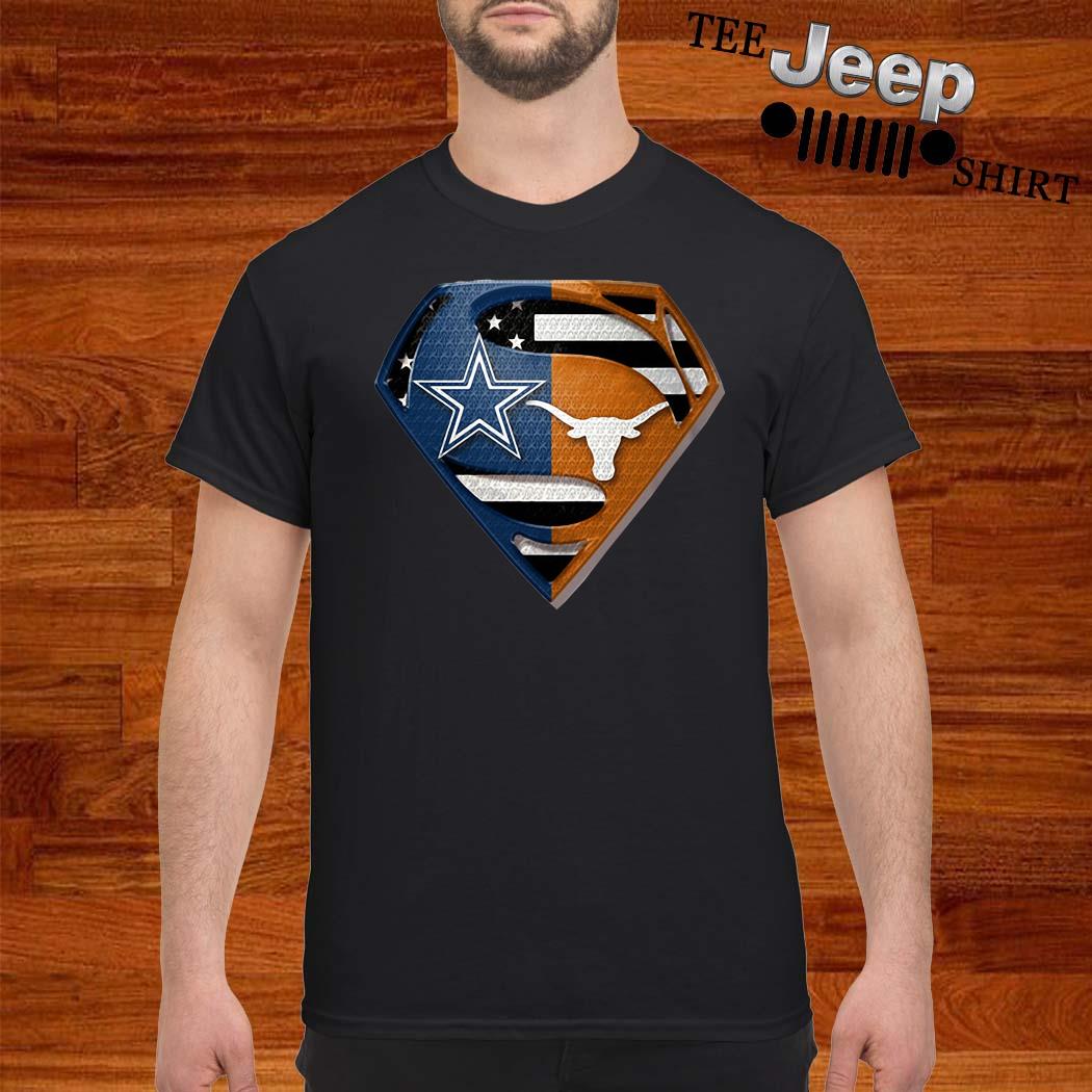 Superman Dallas Cowboys And Texas Longhorns Shirt, hoodie, tank top,  sweater and long sleeve t-shirt