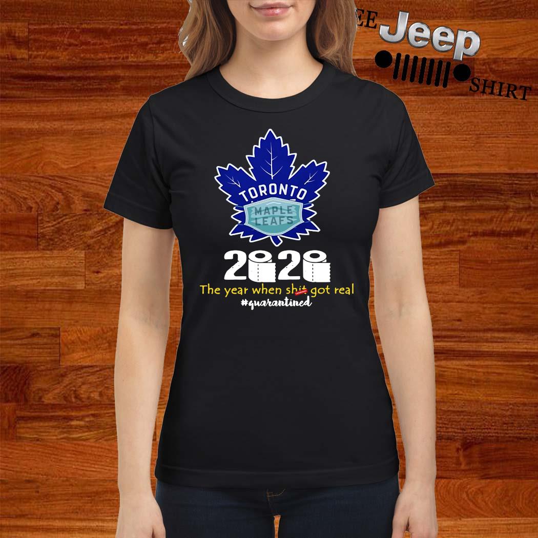 Toronto Maple Leafs Facemask 2020 The Year When Shit Got Real #quarantined  COVID-19 T-Shirt - TeeNavi